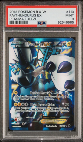 PSA 9 - Plasma Freeze - Thundurus EX #110