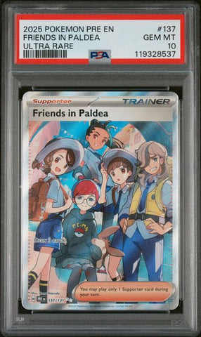 PSA 10 - Prismatic Evolutions - Friends in Paldea #137