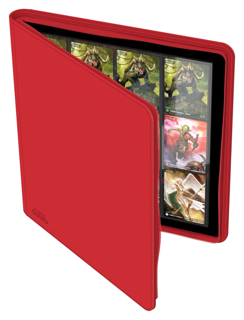 ULTIMATE GUARD - QUADROW ZIPFOLIO XENOSKIN 12PKT RED