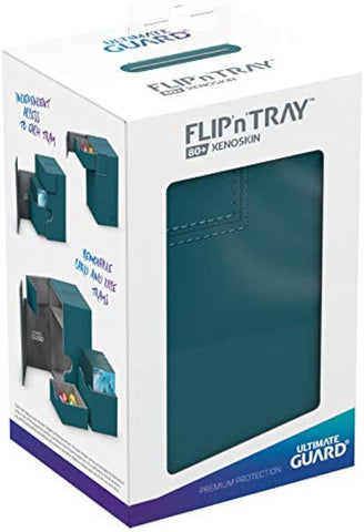 ULTIMATE GUARD - FLIP N TRAY DECK CASE MONOCOLOR PETROL 80+