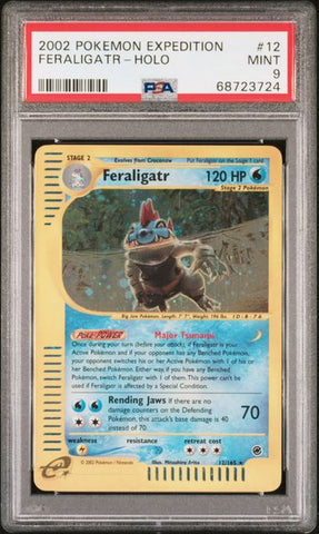 PSA 9 - Expedition - Feraligatr Holo #12