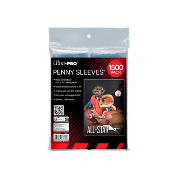 Ultra PRO: Soft Card Sleeves - 2-1/2" X 3-1/2" (1500ct - Penny Sleeves)