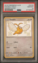 PSA 10 - Hidden Fates - Swablu