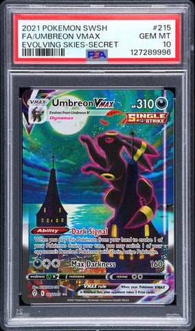 PSA 10 - Evolving Skies - Umbreon Vmax #215