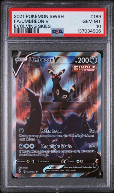 PSA 10 - Evolving Skies - Umbreon V