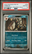 PSA 10 - Prismatic Evolutions - Umbreon Masterball