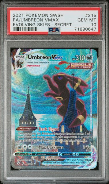 ポケモンカード Umbreon VMAX PSA 10 PSA 10 - Evolving Skies - Umbreon Vmax #215