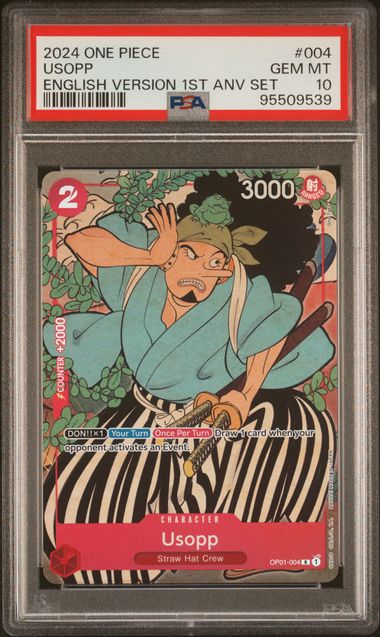 PSA 10 - One Piece English 1st Anniversary  - Sequential Promo Set