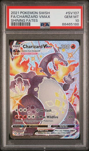 PSA 10 - Shining Fates - Charizard Vmax #SV107