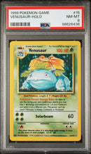 PSA 8 - 1999 Pokemon Base - Venusaur Holo -