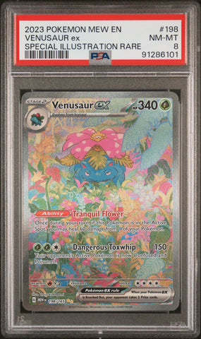 PSA 8 - Pokemon 151 - Venusaur ex #198
