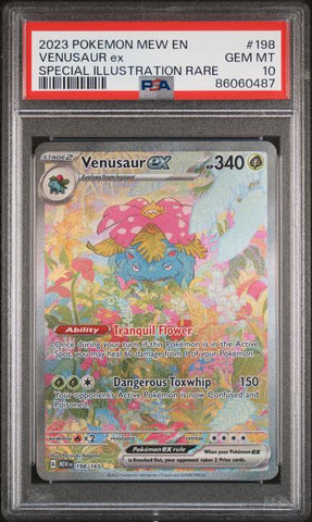 PSA 10 - Pokemon 151 - Venusaur ex #198