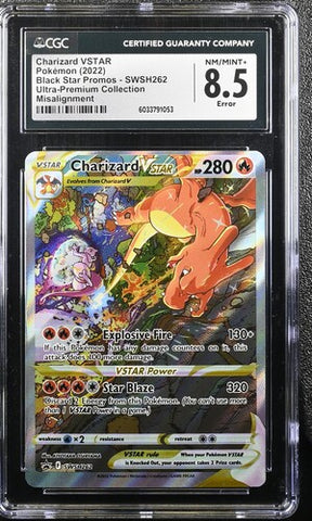 CGC 8.5 - Black Star Promo - Charizard VSTAR Error #SWSH262