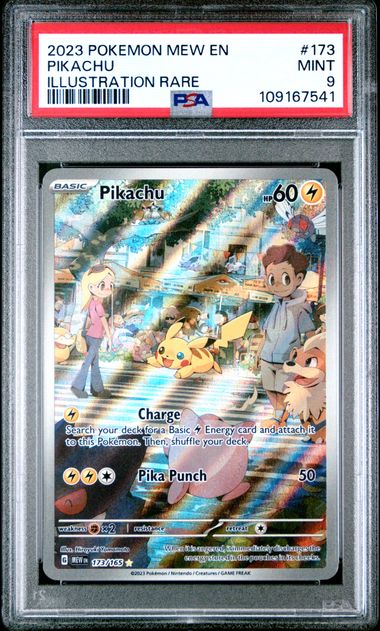 PSA 9 - Pokemon 151 - Pikachu