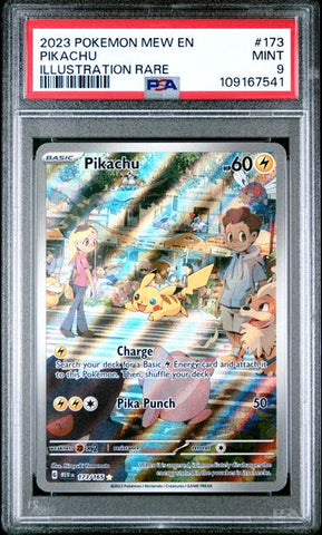 PSA 9 - Pokemon 151 - Pikachu #173