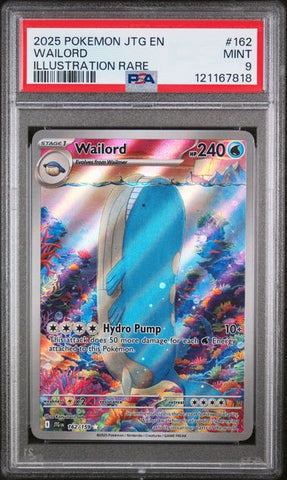 PSA 9 - Journey Together - Wailord #162
