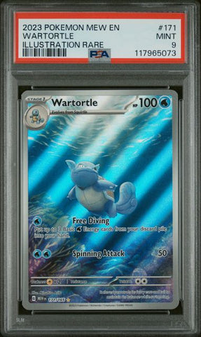 PSA 9 - Pokemon 151 - Wartortle #171