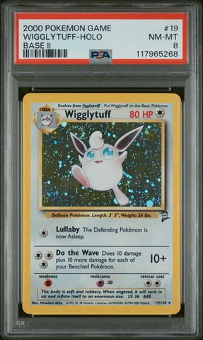 PSA 8 - Base Set 2 - Wigglytuff Holo #19