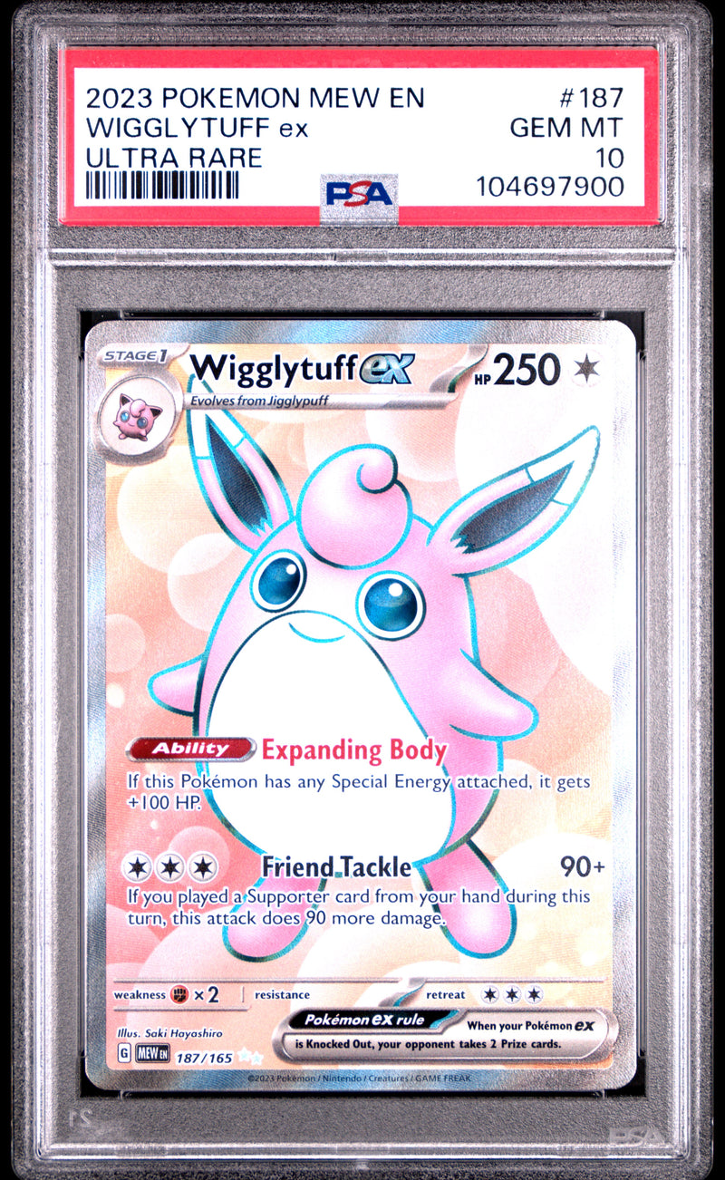 PSA 10 - Mew EN 151  - Wigglytuff Ex