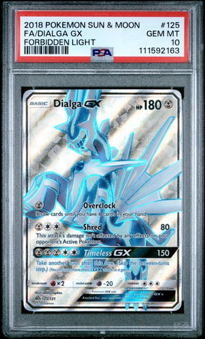 PSA 10 - Forbidden Light - Dialga GX #125