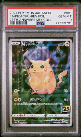 PSA 10 - 25th Anniversary JP - Pikachu (Rev. Foil)