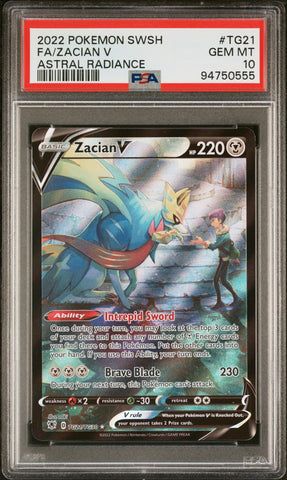PSA 10 - Astral Radiance - Zacian V #TG21
