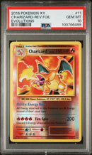 PSA 10 - XY Evolutions  - Charizard Reverse Holo