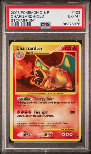 PSA 6 - Stormfront - Charizard Holo