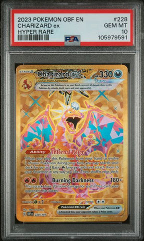 PSA 10 - Obsidian Flames - Charizard Ex #228