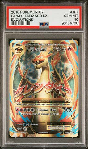 PSA 10 - XY Evolutions - M Charizard Ex #101
