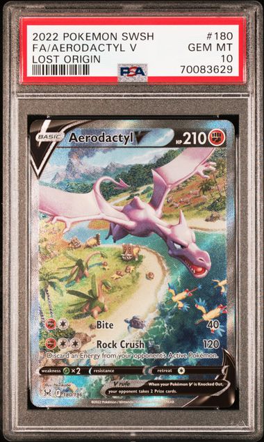 PSA 10 - Lost Origin - Aerodactyl V