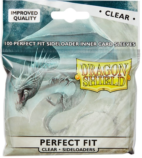 Dragon Shield: Perfect Fit: Sideloader Inner Sleeves - Clear 100Ct