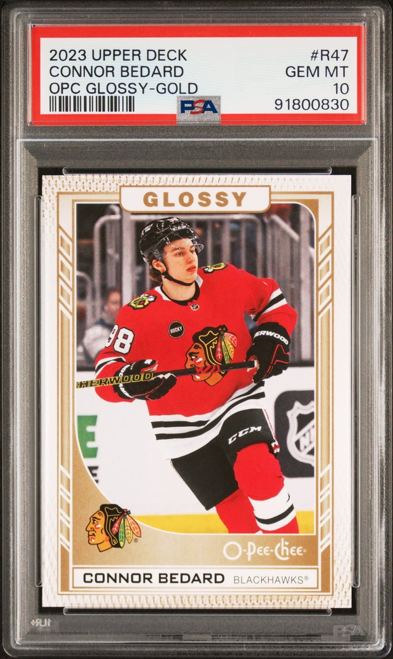 PSA 10 Upper Deck Connor Bedard - Glossy Gold