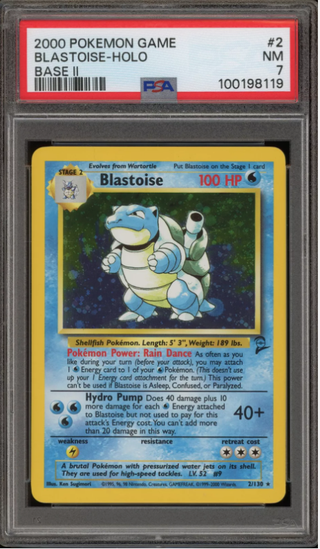 PSA 7 - Base Set 2 - Blastoise Holo -