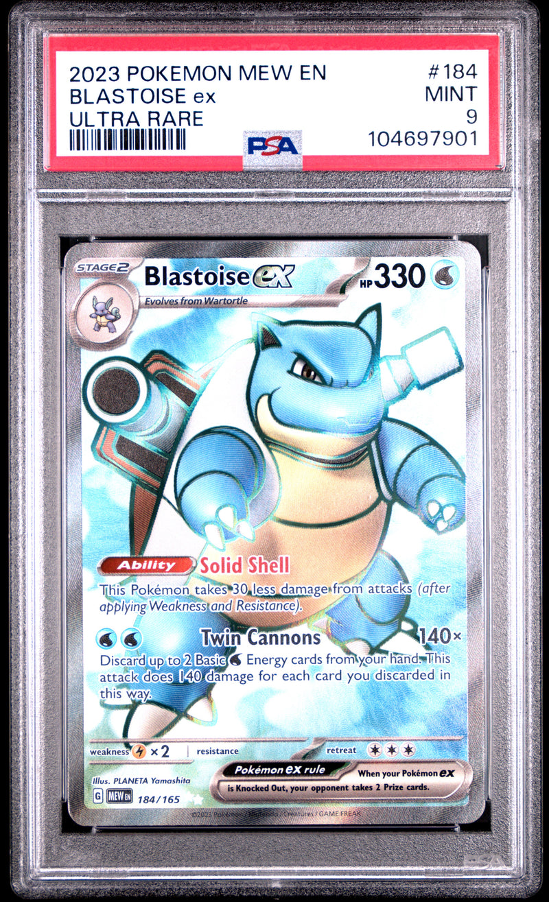 PSA 9 - Pokemon 151 - Blastoise EX