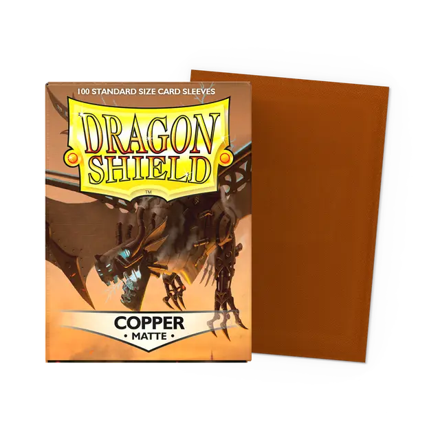 Dragon Shield: Matte Sleeve - Copper Dracoprimus 100 Ct