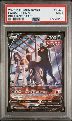 PSA 9 - Brilliant Stars TG22 Umbreon V