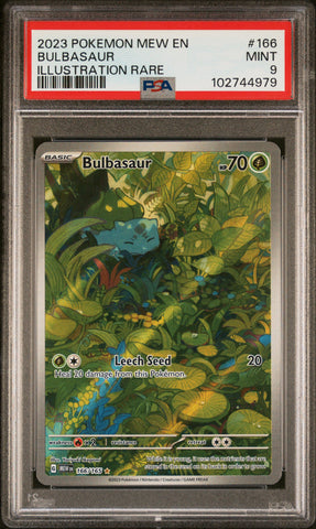 PSA 9 - Pokemon 151 - Bulbasaur #166