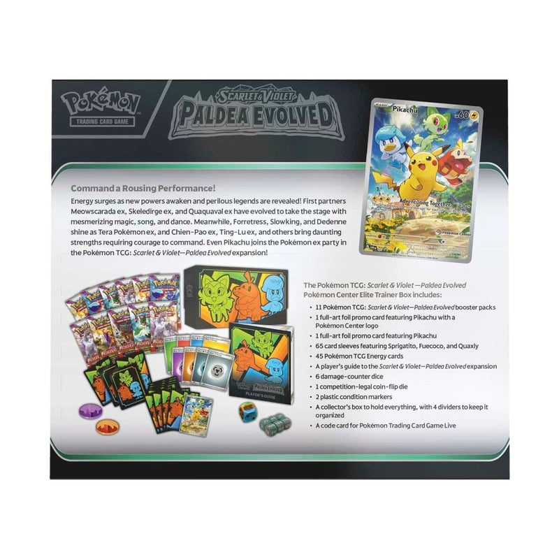 Scarlet & Violet: Paldea Evolved - Elite Trainer Box (Pokemon Center Exclusive) (IMPERFECT)
