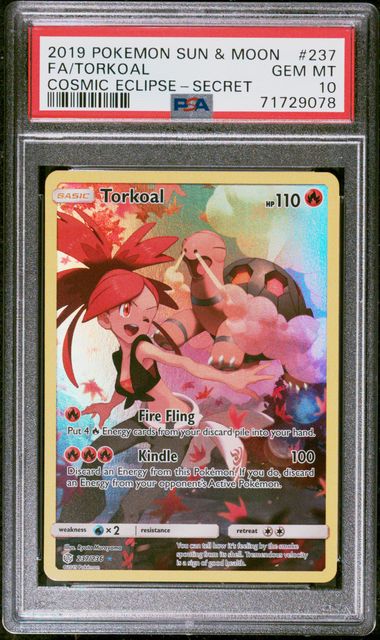 PSA 10 - Cosmic Eclipse - Torkoal