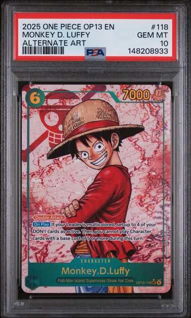 PSA 10 - Carrying On His Will - Monkey. D.Luffy Alt Art