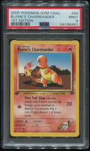 PSA 9  - Gym Challenge 1st Edition - Blaine's Charmander  -