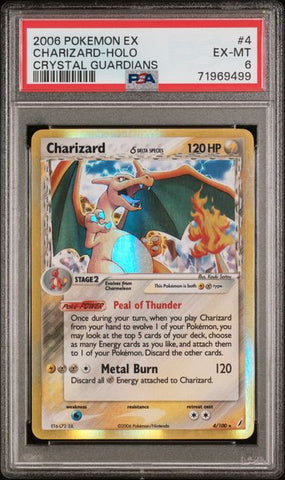 PSA 6 - Crystal Guardians - Charizard #4