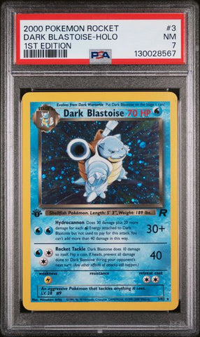 PSA 7 - Team Rocket 1st Edition - Dark Blastoise #3