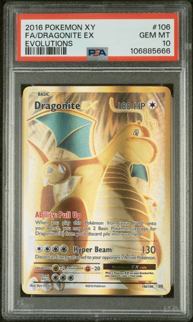 PSA 10 -  XY: Evolutions - Dragonite EX