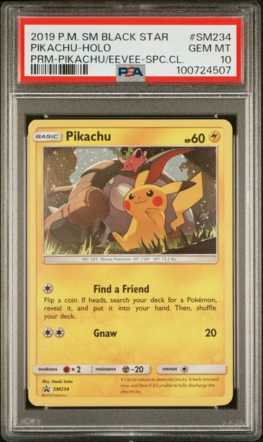 PSA 10 - SM Black Star Promo - Pikachu