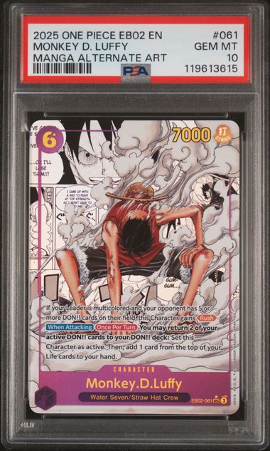 PSA 10 - EB02 - Monkey.D.Luffy Manga Rare