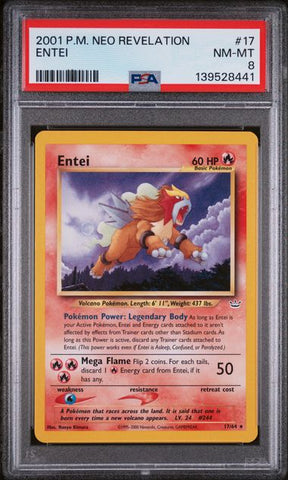PSA 8 - Neo Revelation - Entei #17