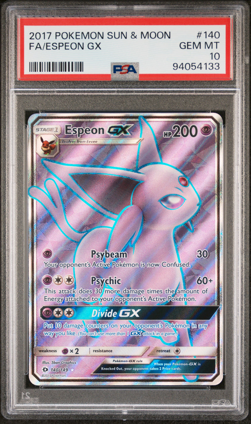 PSA 10 - Sun & Moon Base - Espeon GX