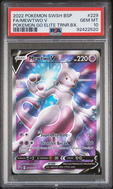 PSA 10 - Pokemon Go - Mewtwo V